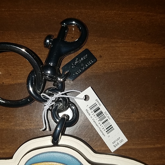 *Price Firm Disney x Coach Dumbo Bag Charm Leather - Picture 2 of 3